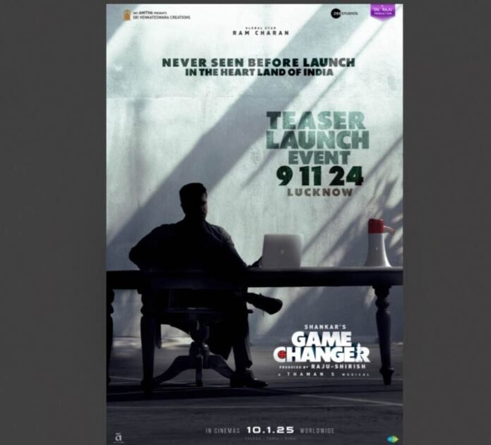 Ram Charan changes the game, becomes first of the superstars to do a grand teaser launch event in the heartland of India – Lucknow for his next release 'Game Changer'