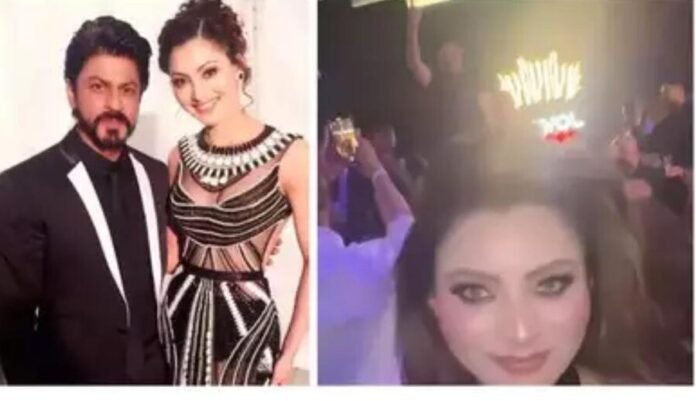 Breaking: Urvashi Rautela spotted partying with Shah Rukh Khan on his 59th birthday, video goes viral all over the internet!