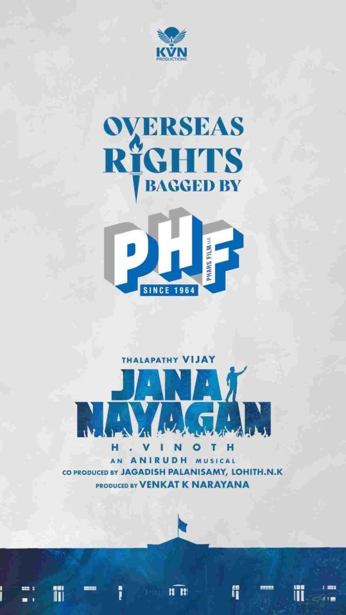 KVN Productions Partners with Phars Film for the Global Theatrical Release of Jana Nayagan