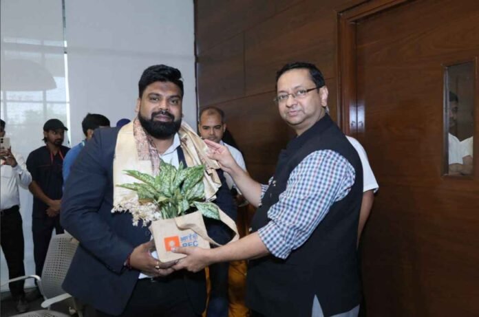 Sudhir Saxena, Kickboxing Champion, REC India Ltd, Blood Donation Drive, Gurugram, International Kickboxing, Honoured, Community Service, Social Responsibility, Athlete Philanthropy, Health Initiatives, Youth Inspiration, Sportsmanship, Indian Athlete, Motivation, Gauravi Foundation, Punjab National Bank ,PNB, Shri Jitendra Srivastava IAS, CMD REC India Ltd, Sudhir Saxena honoured by REC India Gurugram, International kickboxer Sudhir Saxena blood donation, REC India Ltd blood camp Guest of Honour, Sudhir Saxena community work, Kickboxing champion inspires youth Gurugram, REC India CSR activities, Jitendra Srivastava on Sudhir Saxena, Sudhir Saxena philanthropy, Blood donation camp Gurugram June 2025, Indian kickboxing achievements, REC India, REC Ltd, Sudhir Saxena Kickboxing, Gauravi Foundation, PNB, Blood Donation Camp, Guest of Honour Event, Corporate Event Gurugram, Gurugram, Haryana, India, Sudhir Saxena, Jitendra Srivastava, Suresh Saxena, Priyanka Gautam, Mahesh Verma, Summit Chaudhry, Donate blood Gurugram, Support community service,