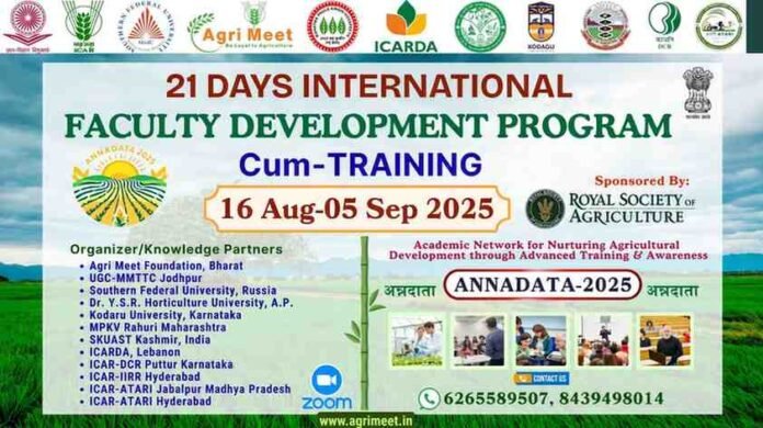 ANNADATA–2025: Dr. Ankur Sharma Ignites a New Era of Agricultural Faculty Empowerment