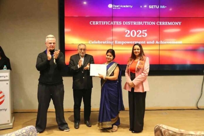 Pearl Academy CSR, SETU Foundation partnership, women skill development India, CSR women empowerment, fashion and beauty training women, employability skills women, NGO education partnership