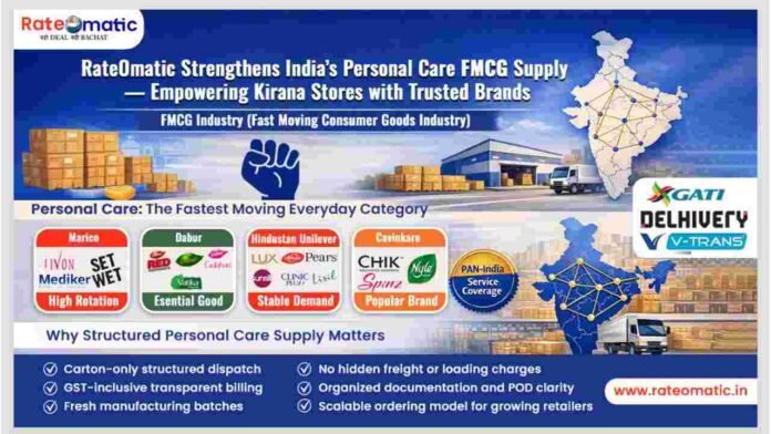 RateOmatic Strengthens India’s Personal Care FMCG Supply — Empowering Kirana Stores with Trusted Brands