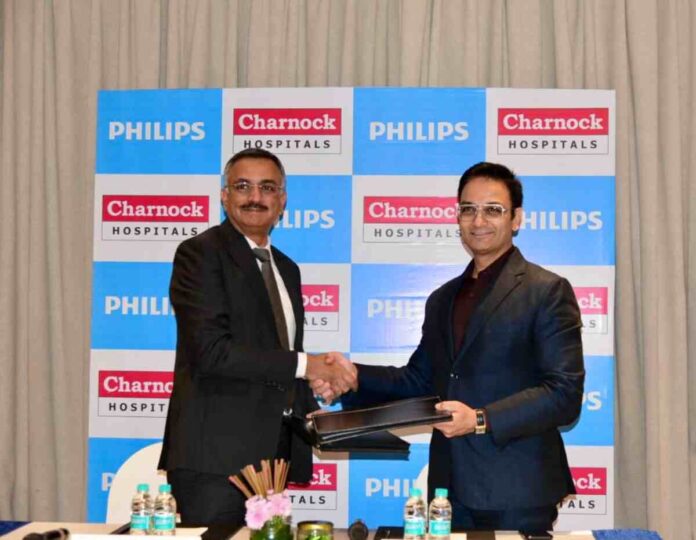 Announcement of the strategic partnership between Charnock Hospitals and Philips to expand integrated healthcare infrastructure in West Bengal held at Hyatt Regency, Kolkata_1 (1) Charnock Hospitals and Philips Announce Strategic Partnership to Expand Integrated Healthcare Infrastructure in West Bengal
